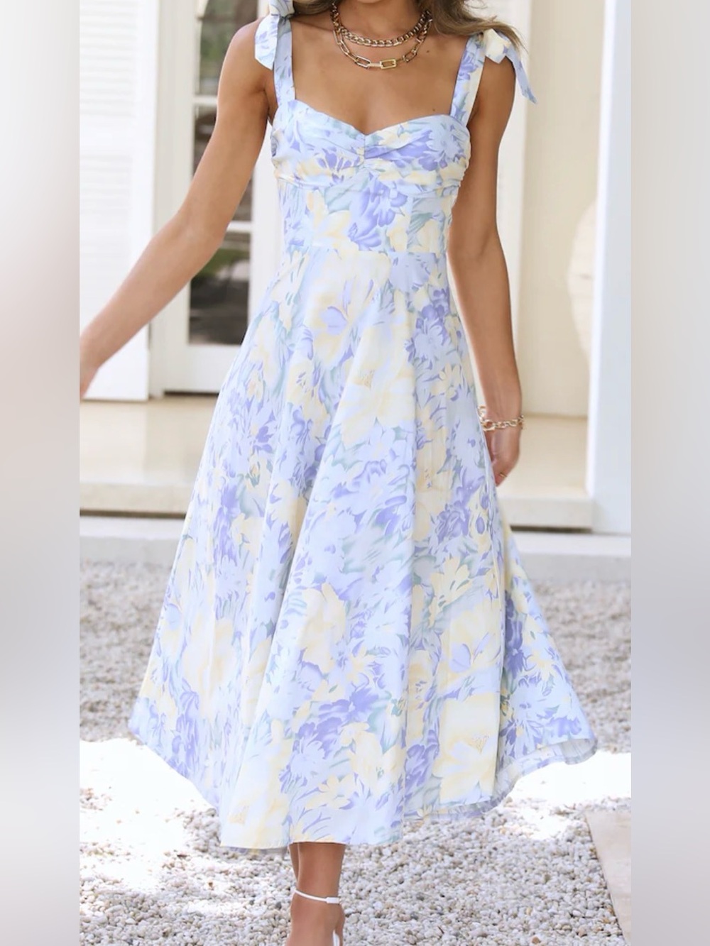 Hello Molly Tropical Mood Midi Dress Print